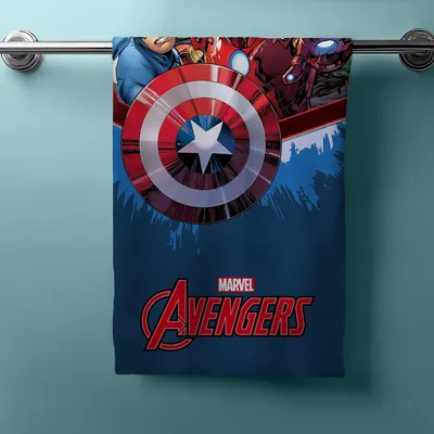 Produktbild von Handtuch Avengers Blau 70x140 cm