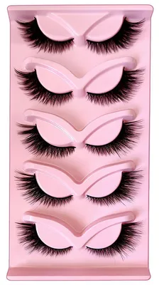 Produktbild von Künstliche Wimpern 5 Paar Natürlicher Schwung Wiederverwendbar Kunstfaser DM-00063