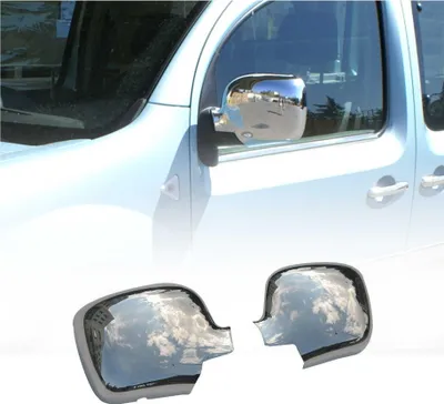 Image de Coques de Rétroviseurs pour Renault Kangoo II V2A 2008-2013 en Acier Argent