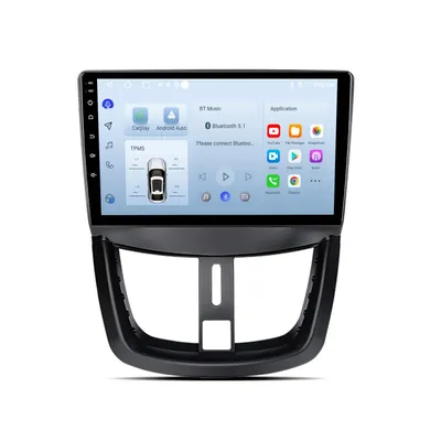 Obrázok produktu pre 9 Palcové Android Rádio 64GB Peugeot 207 Carplay Navigácia Android Auto Bluetooth WiFi