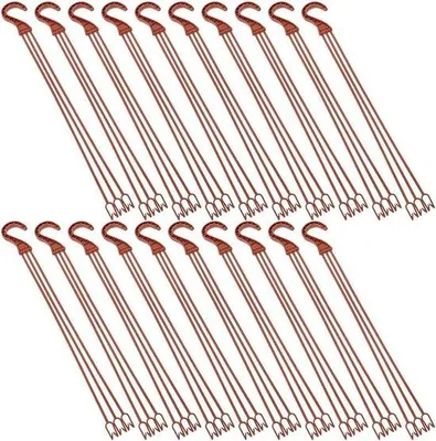 Produktbild von Kunststoff-Hängekörbe 25er-Pack - Vogel- und Pflanzenteller - Hängekörbe für Blumenpflanzen - Hängekörbe für Vogelkörbe