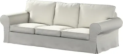 Produktbild von Dekoria Bezug für Ektorp 3-Sitzer Sofa nicht ausklappbar, mittelgrau, Sofabezug für Ektorp 3-Sitzer nicht ausklappbar