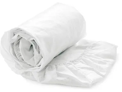 Image de Drap-housse en coton - Blanc - 200x210/220 cm
