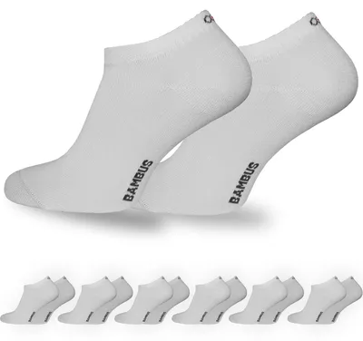 Produktbild von OCERA 6x Bambus Sneaker, Uni,verschiedenen Farben - Weiß 39/42