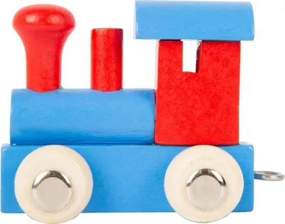 Produktbild von Buchstabenzug BUNT Lok blau/rot