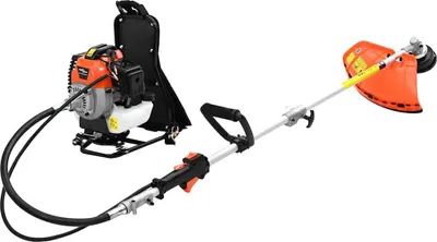 Obrázok produktu pre Krovinorez s batohovým dizajnom, oranžový 52 cm3 1,45 kW