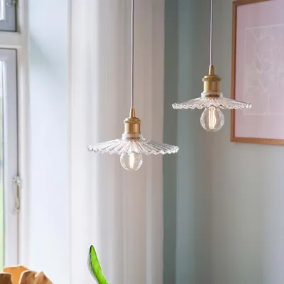 Zdjęcie produktu dla Vintage oprawa wisząca NORDLUX Torina, wariant: Ø 240 x 115 mm, E27, 40 W, przezroczysta