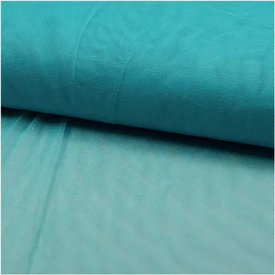 Soft-Tüll Kostümstoff Fasching Feintüll Dekostoff 1 x 1,5 m Meterware aqua