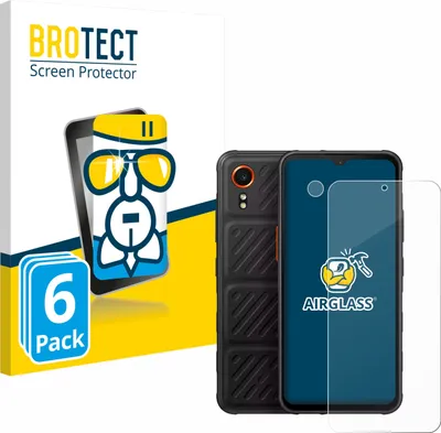 Produktbild von 6x BROTECT Schutzglas für Samsung Galaxy XCover 7 Enterprise Edition (Display+Kamera) Schutzfolie Panzer Folie Glas Display Schutz klar
