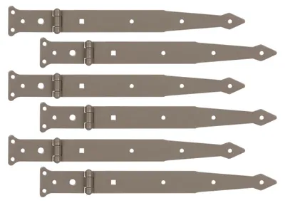 Staartscharnier DURAVIS® parelbeige 6 Stück 30,2 cm