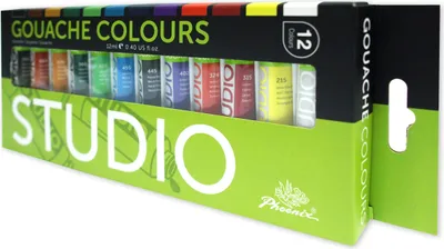 Obrázok produktu pre Sada farieb Gouache – Phoenix Gwaschfarben 12 ks – pre umelcov a hobby
