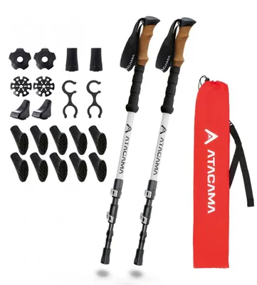 Produktbild von Atacama Wanderstöcke Carbon 23-tlg. inkl. 10er Set Wanderstockaufsatz