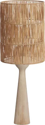 Produktbild von Light & Living - Tischleuchte Festina/Lanzano – Natur – Ø25x70cm Tischlampe - Nachttischlampe, Wohnzimmer, Schlafzimmer