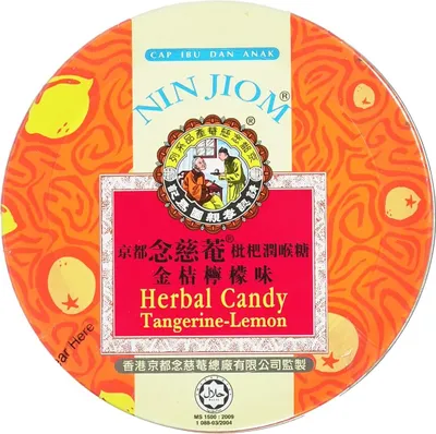 Produktbild von Nin Jiom Herbal Candy Tangerine Lemon 60g