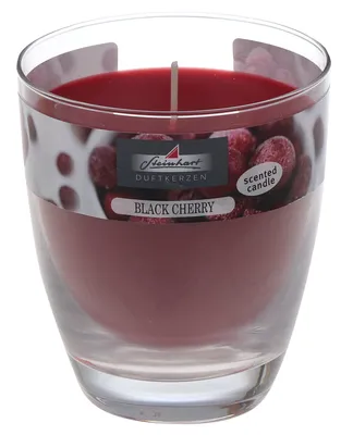 Produktbild von Duftkerze im Glas (bauchig) Black Cherry 107/92 mm, ca. 40 h
