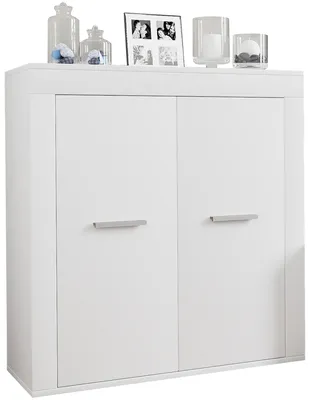 Zdjęcie produktu dla Komoda drewniana | Deska rozdzielcza z drzwiami obrotowymi | Wymiary ok. H. 89 x W. 80 x D. 35 cm - Usilo