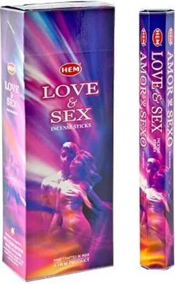Produktbild von HEM 120 Räucherstäbchen [ LOVE & SEX ] handgerollte Räucherstäbchen aus Indien