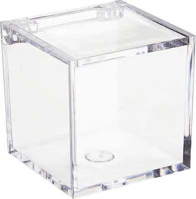 Produktbild von Klare Acrylboxen, kleine quadratische Würfelbehälter mit Deckel, Aufbewahrungsorganizer aus Kunststoff für Süßigkeiten, Pillen, kleinen Schmuck