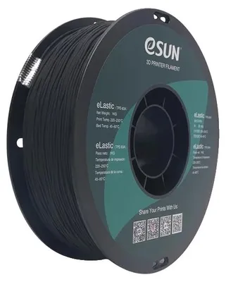 Obrázek produktu pro Filament pro 3D tiskárny, flexibilní TPE, vysoká mechanická pevnost, černý
