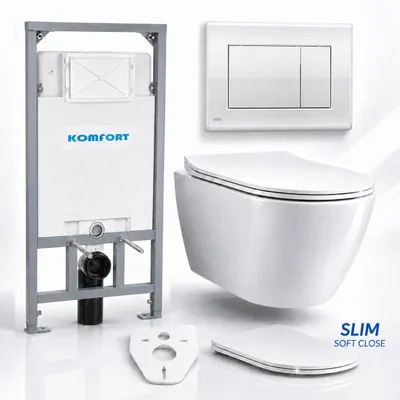Produktbild von Alcadrain Vorwandelement WC-Schüssel Betätigungsplatte M271 Chrom | BADLAND ROLO, KI-generiertes Bild