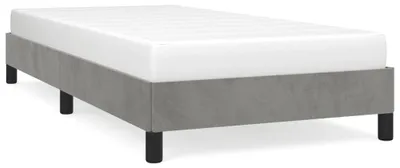 Obrázok produktu pre vidaXL Rám postele bez matraca svetlosivý 90x200 cm zamat