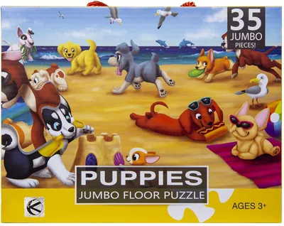 Produktbild von XXL Kinderpuzzle 35 Teile - Fröhliche Hunde