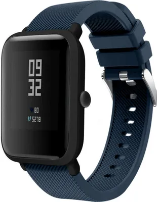 Produktbild von Strap-it Xiaomi Amazfit Bip Armband Silikon (Dunkelblau)