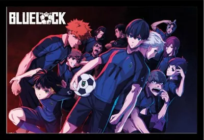 Image de Bluelock - Poster - Equipo Z + cadre interchangeable, Shinsuke® Maxi MDF noir, vitre acrylique