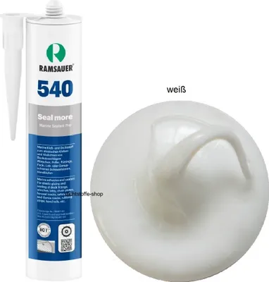Produktbild von Ramsauer Marine 540 Seal more 1K Hybrid Boot Klebstoff 490g Kartusche weiß