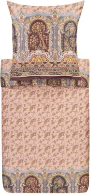 Produktbild von Bassetti Mako-Satin Bettwäsche-Garnitur PIAZZA DEI NORMANNI Farbe P1 ROSA, Größe 155x220
