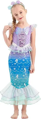 Immagine prodotto di Costume da sirena Travestimento Carnevale Halloween Bambina 140 cm
