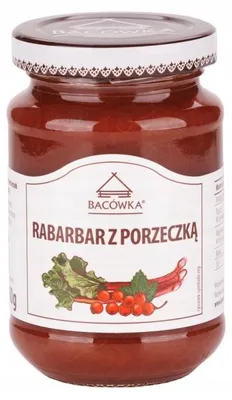 Zdjęcie produktu dla Dżem rabarbar z porzeczką 200g Bacówka