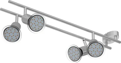 Produktbild von MONZANA® LED Deckenstrahler Spot Lampe 4 flammig 12W schwenkbar GU10 mit Leuchtmittel Spotleuchte Deckenlampe Leuchte