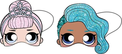 Produktbild von LOL Surprise! Glitterati Maske, 6 Stücke Maske