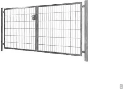 Produktbild von Doppelflügeltor Einfahrtstor Gartentor Tore Hoftor verzinkt 200cm x 123cm