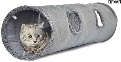 Produktbild von Famanu Kattentunnel für Katzen und Kleintiere - 130 cm lang, 30 cm Durchmesser
