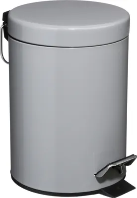 Produktbild von 5Five Treteimer - grau - Metall - 3L- 17 x 25 cm