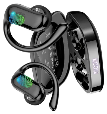 Produktbild von Open Ear Kopfhörer Bluetooth Stereo 2026 Kopfhörer Kabellos Bluetooth mit ENC Noise Cancelling Mic 42Std Ohrhörer mit Ohrhaken IPX7 Wasserdicht
