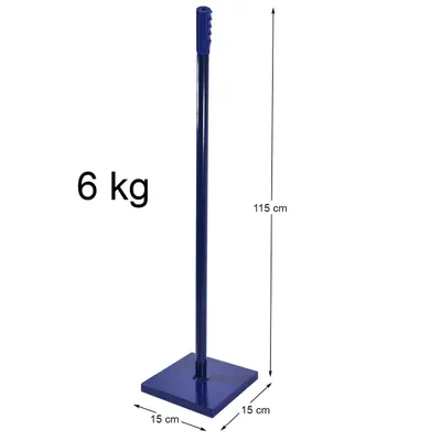 Produktbild von Handstampfer Erdstampfer Betonstampfer Bodenverdichter 15x15cm- gerader Griff 6kg