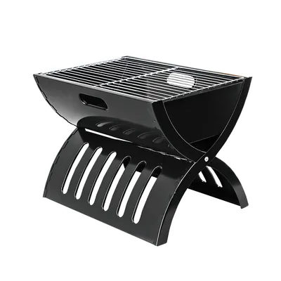 Produktbild von Outdoor Grillofen faltbar leicht,Tragbarer Holzkohlegrill,Edelstahl Grillrost stabil
