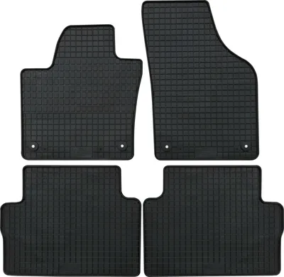 Produktbild von für VW Sharan ab 09/2010 vorne / 1. Reihe Passform PETEX Gummimatten 4-teilig schwarz Allwettermatten Gummifußmatten