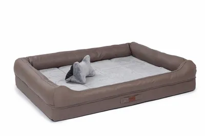 Produktbild von RAIKOU Hundematratze Hundebetten gepolstertes waschbares Tierbett Hundekissen Hundesofa, Braun, 100x80x9cm