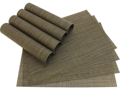 Produktbild von Tischset ELEGANCE schwarz gold 8er Tischunterlage als Tischdeko