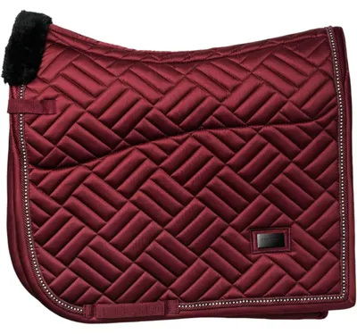 Produktbild von Equestrian Stockholm Dressurschabracke Vegan Fur Crystal Schabracke Bordeaux Full