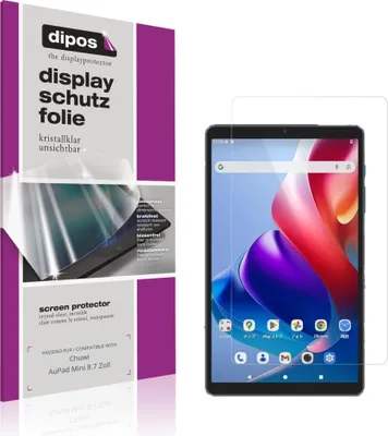 Produktbild von 2x Schutzfolie für Chuwi AuPad Mini 8.7 Zoll klar Displayschutzfolie Folie Display Schutz dipos