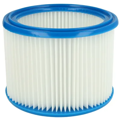 Produktbild von vhbw Faltenfilter kompatibel mit AEG AS300ELCP, AP300ELCP, AS500ELCP, AP250ECP, VX6-1-LR Staubsauger - Patronenfilter, Blau Weiß