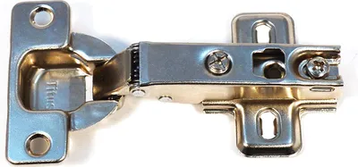 Produktbild von 4 Stück Titus Scharniere Topfband 35 mm Topfscharniere Küchenscharniere Möbelband Möbelscharniere Schrankscharniere Kreuzmontageplatte, Eckanschlag