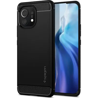 Zdjęcie produktu dla Spigen Rugged Armor, Pokrowiec, Xiaomi, Mi 11, 17,3 cm (6.81"), Czarny