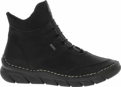 A black boot is shown against a white background.