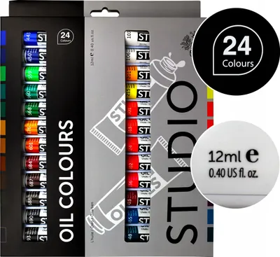 Produktbild von Ölfarben Set – 24 Farben in Tuben für professionelle Künstler Phoenix